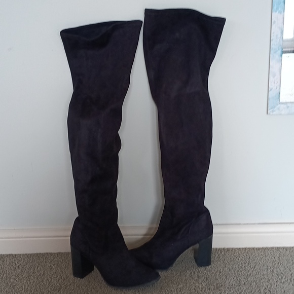 Revamped by Sirens Black Over-the-Knee Boots ❤️ - Picture 3 of 7